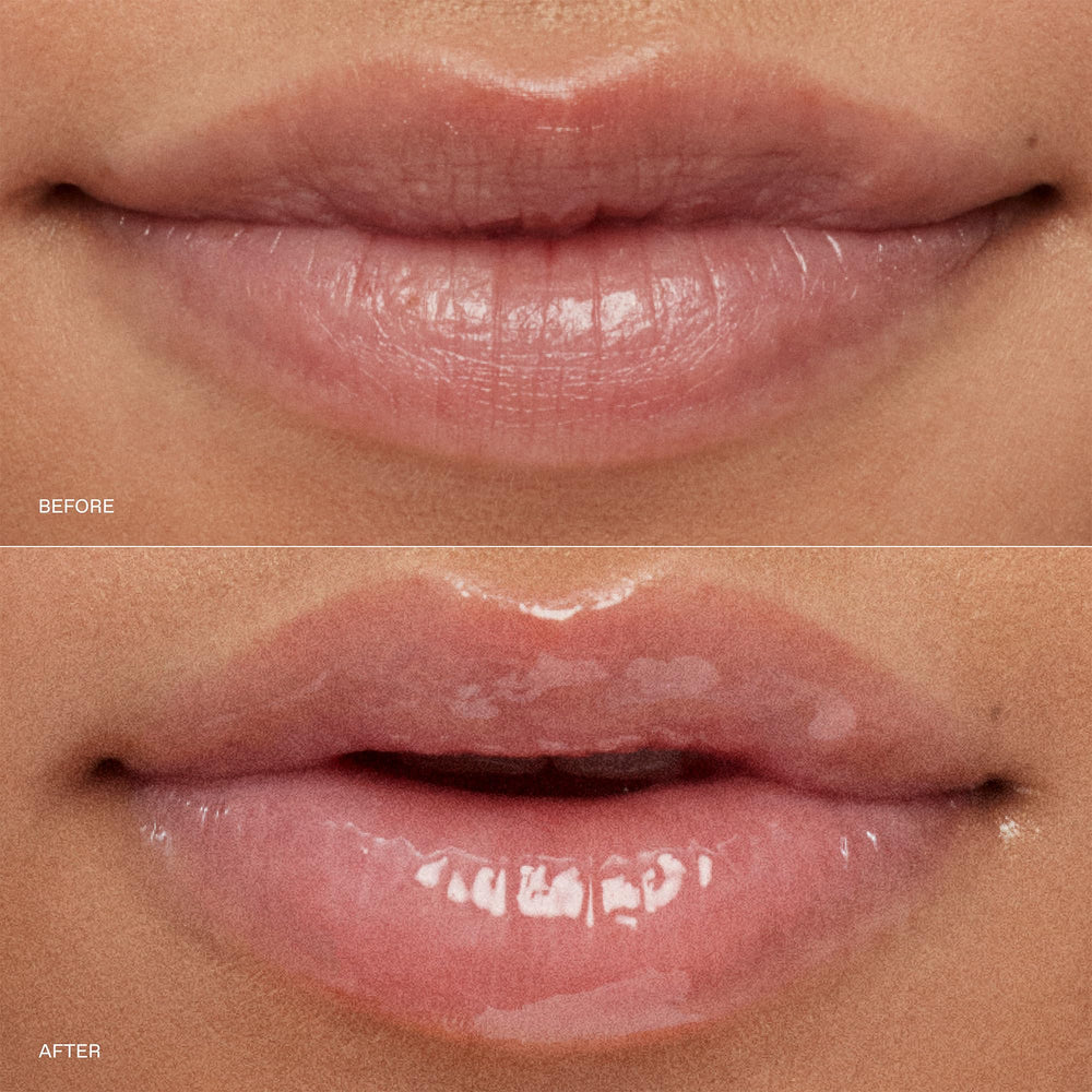 r.e.m. beauty lip swatch single shade demonstrating sheer juicy color payoff
