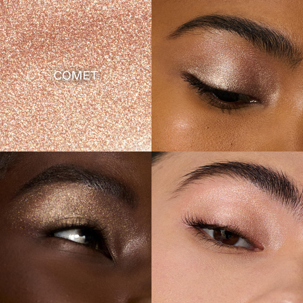 r.e.m. beauty Comet texture close-up revealing fine shimmer and smooth finish