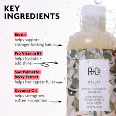 R+Co DALLAS being massaged into scalp demonstrating root-lifting application benefit