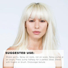 R+Co SKYLINE being applied to hair roots to refresh and instantly lift the style