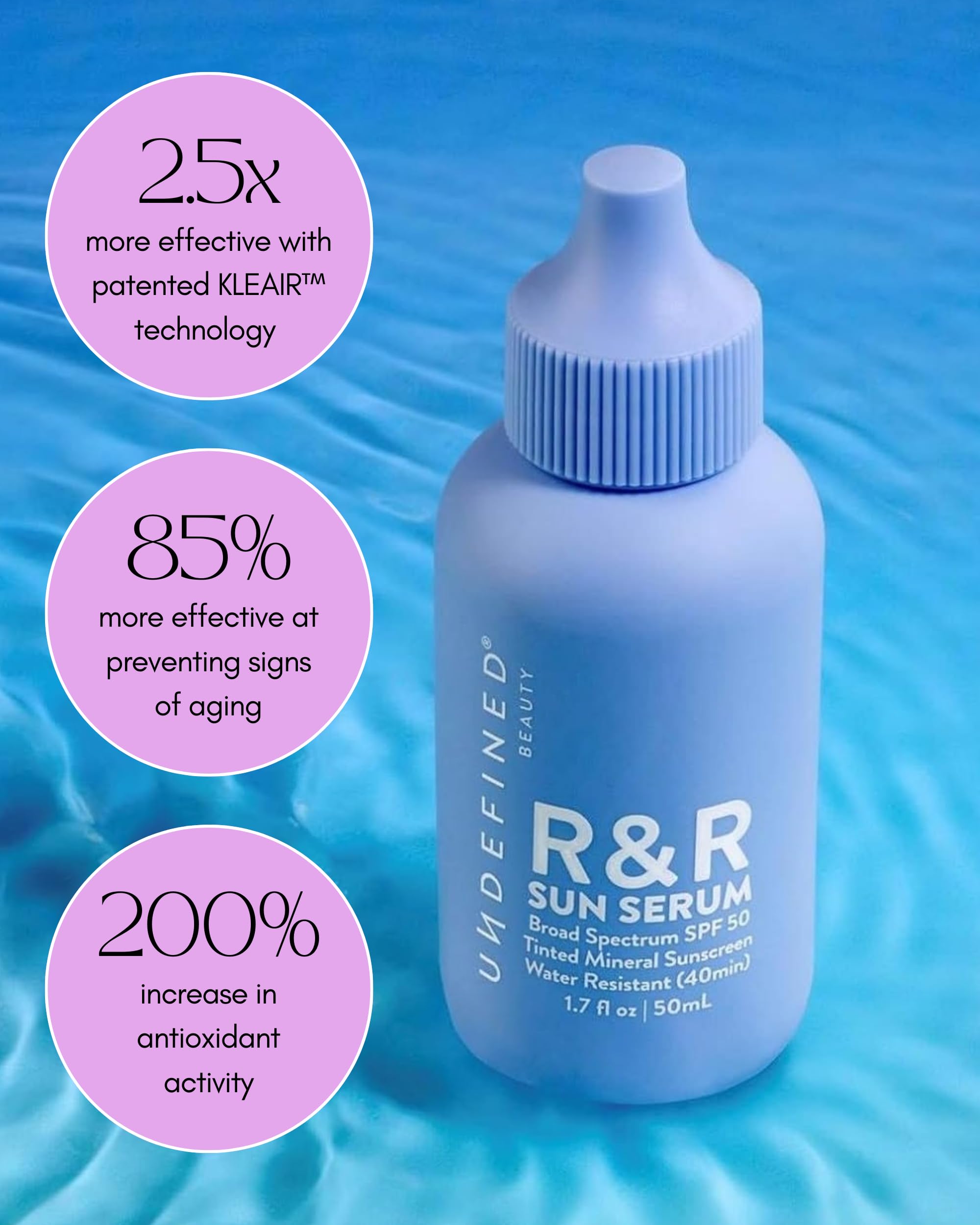 R&R Sun Serum medium swatch on hand demonstrating natural tint benefit
