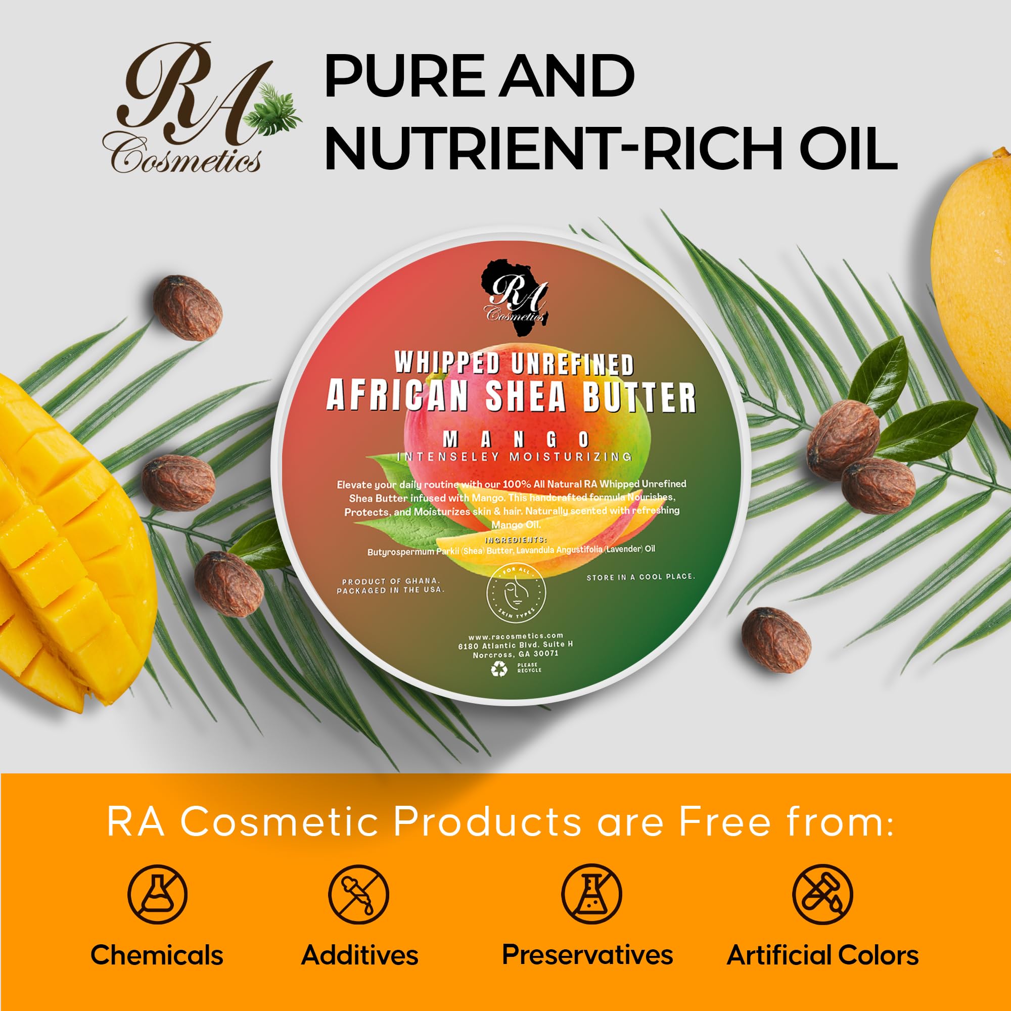 RA COSMETICS used on hair ends showing conditioning and reduced frizz benefit