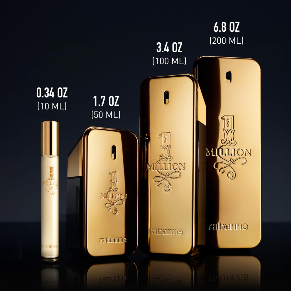 Rabanne 1 Million on vanity lifestyle setting conveying luxury gift-ready appearance