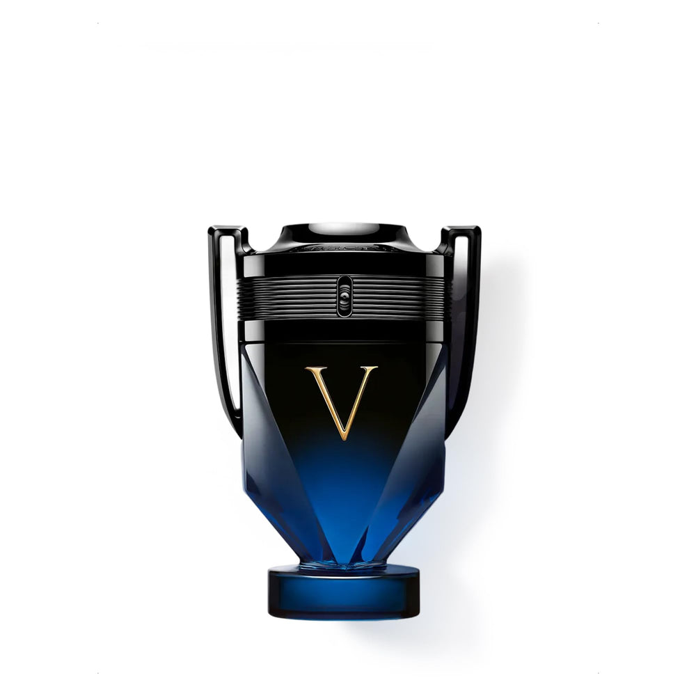 Rabanne front bottle view showing bold trophy design and lasting presence