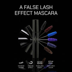 Radiant Professional creamy mascara swatch showing rich plum-brown pigment