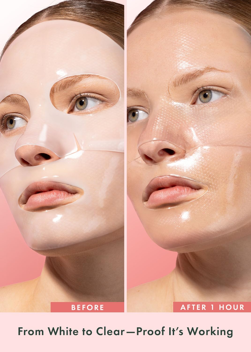 Rael mask in use on woman relaxing to show soothing, calming benefit