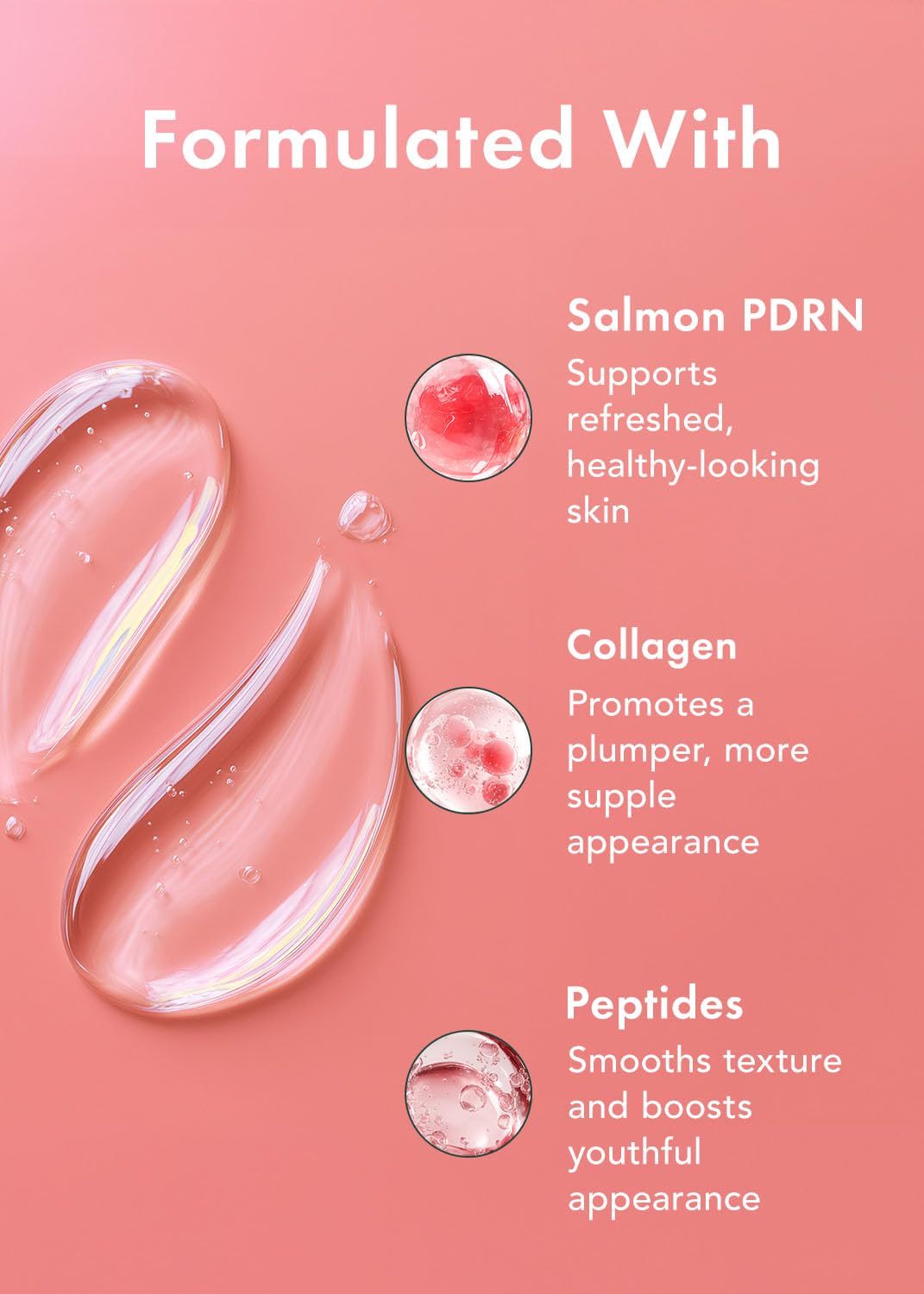 Rael serum droplet on skin demonstrating concentrated hydration benefits
