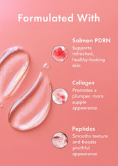Rael serum droplet on skin demonstrating concentrated hydration benefits