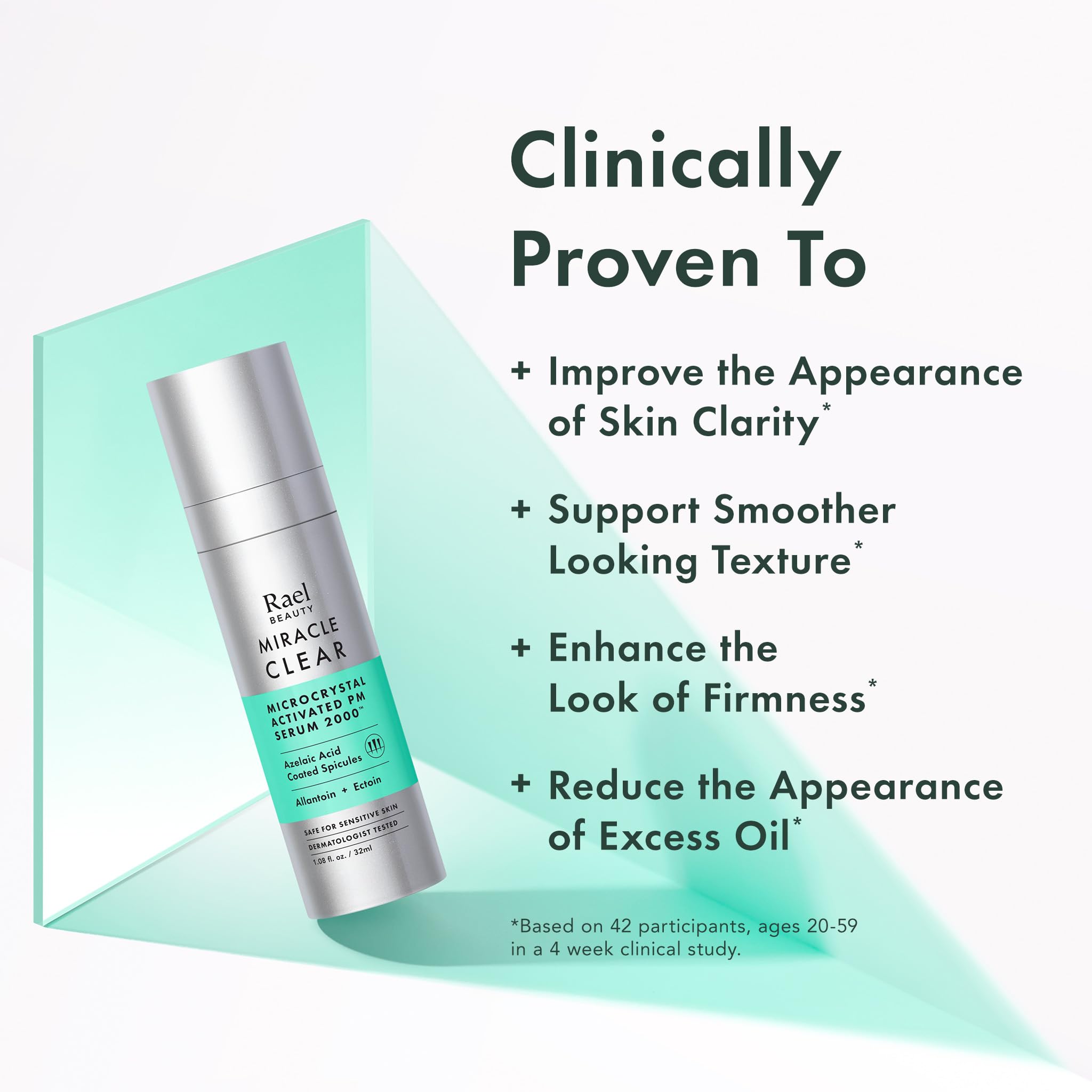 Rael ingredient label with azelaic acid and soothing benefits