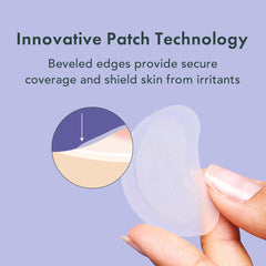 Rael patch applied to chin demonstrating discreet coverage and protection