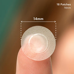 Rael single patch close-up texture highlighting thin hydrocolloid surface for comfort