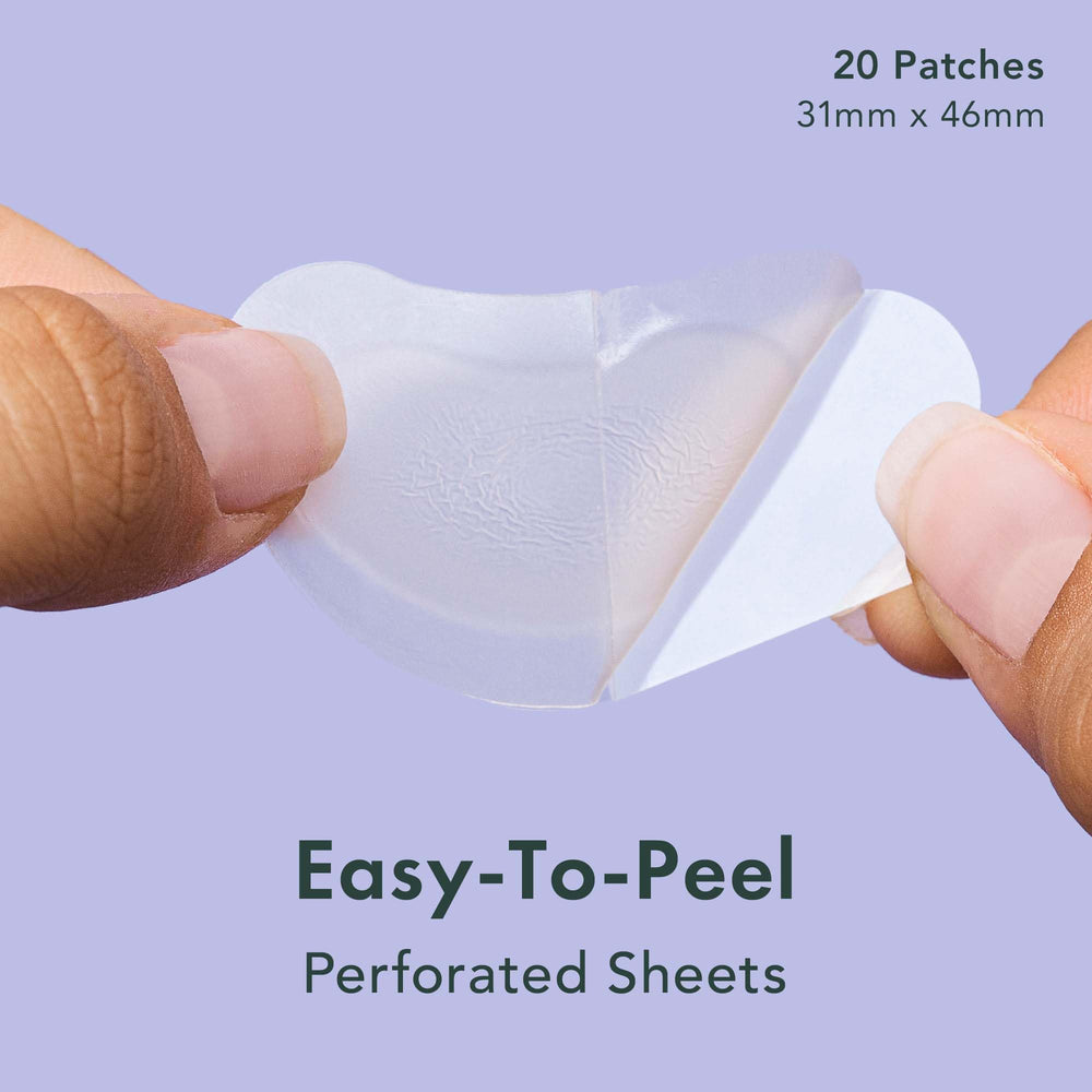 Rael close-up of single hydrocolloid strip texture and strong adhesion