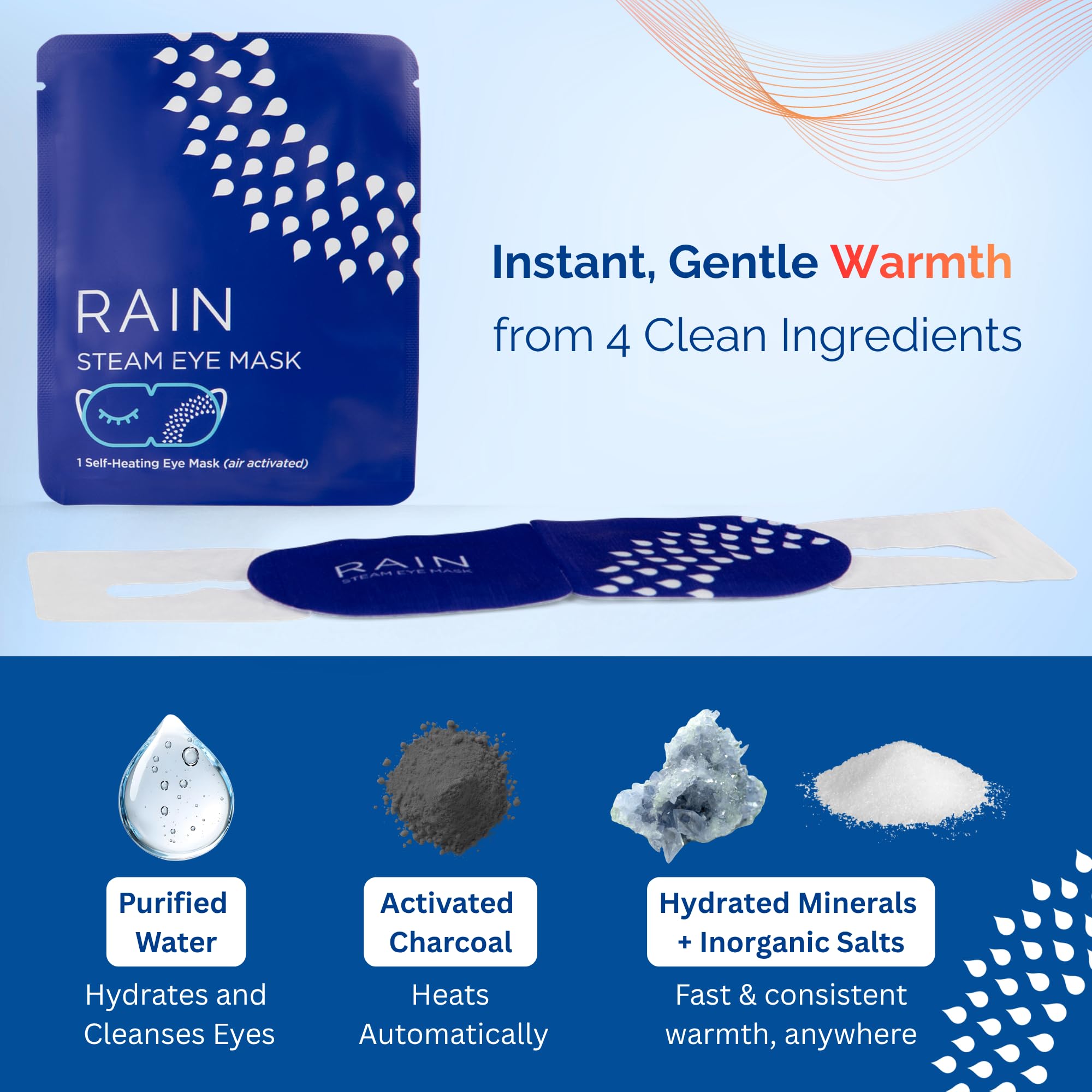 Rain mask held in hand for scale showing compact, travel-ready size