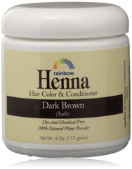 Rainbow Research Persian Dark Brown front packaging showing product and two 4 oz packets, clear labeling benefit