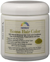 Rainbow Research Persian Dark Brown hair swatch and application scene showing rich brown tone and easy use