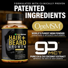 Rainbow Nutrients ingredient collage with biotin and collagen for strength
