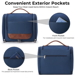 Ralnitote hanging on door with 360° hook for hands-free bathroom access