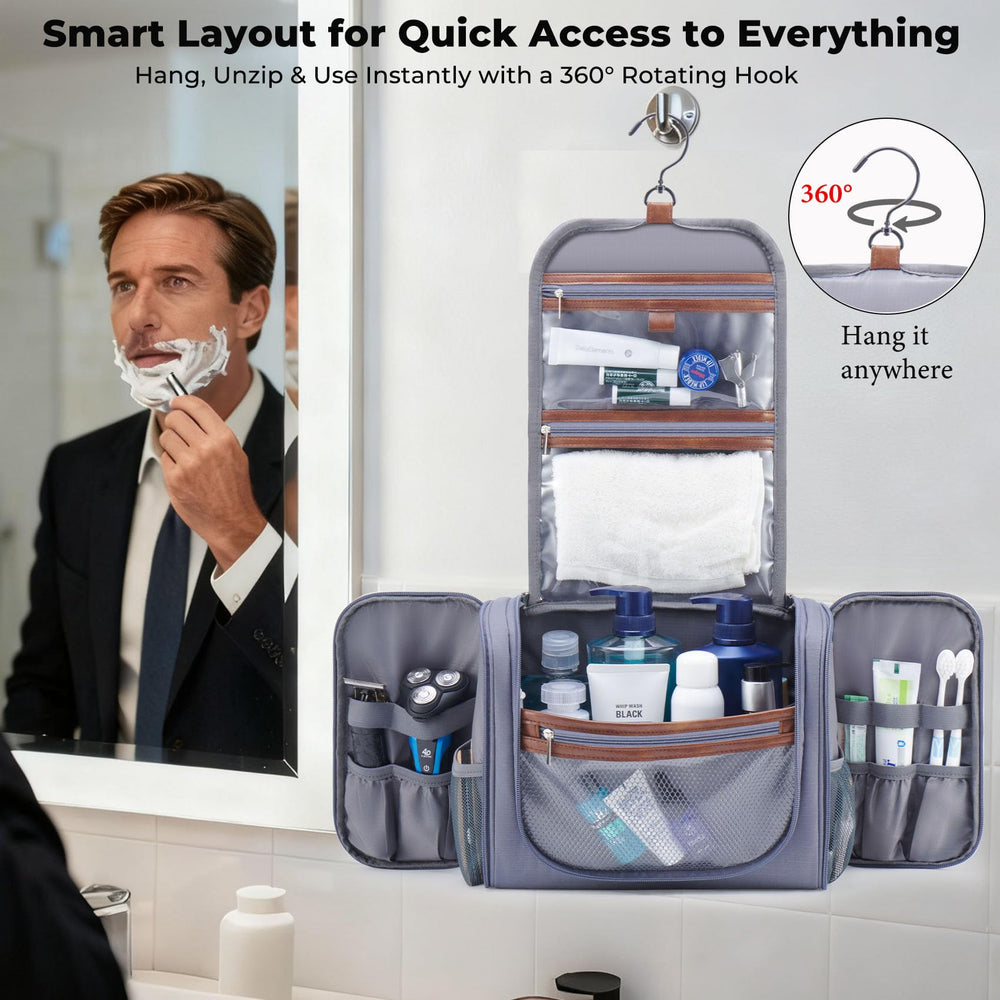 Ralnitote open flat showing compartments for quick visibility and fast packing