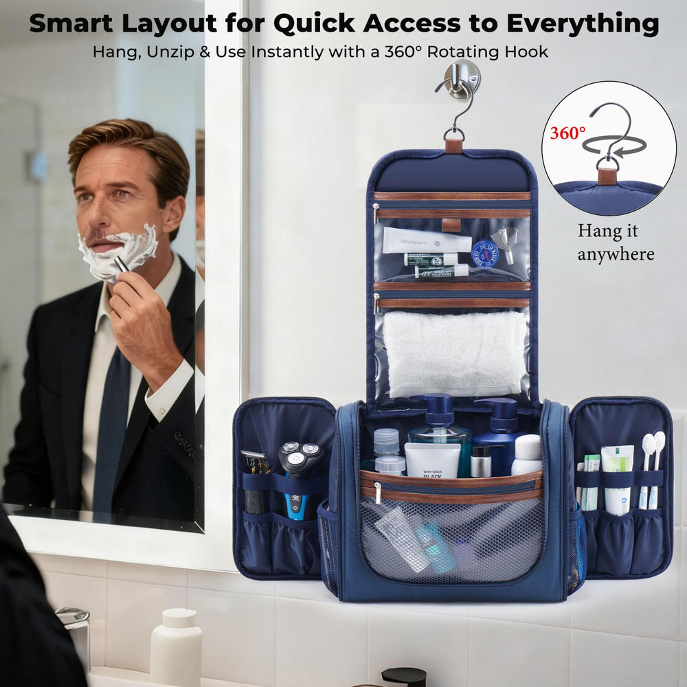 Ralnitote top-flip main compartment revealing roomy interior and upright storage