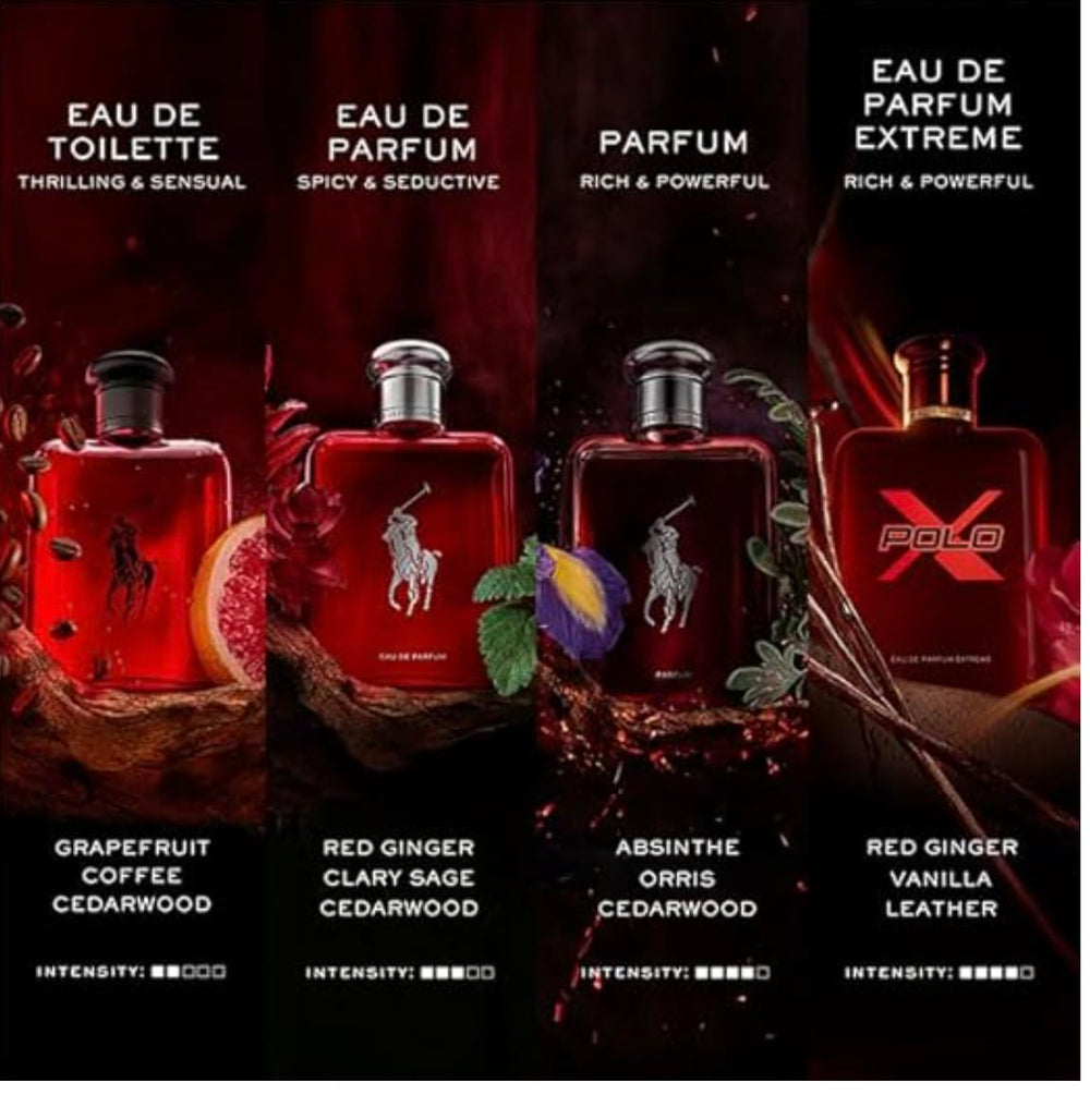 Ralph Lauren bottle held in hand to show size and portable convenience