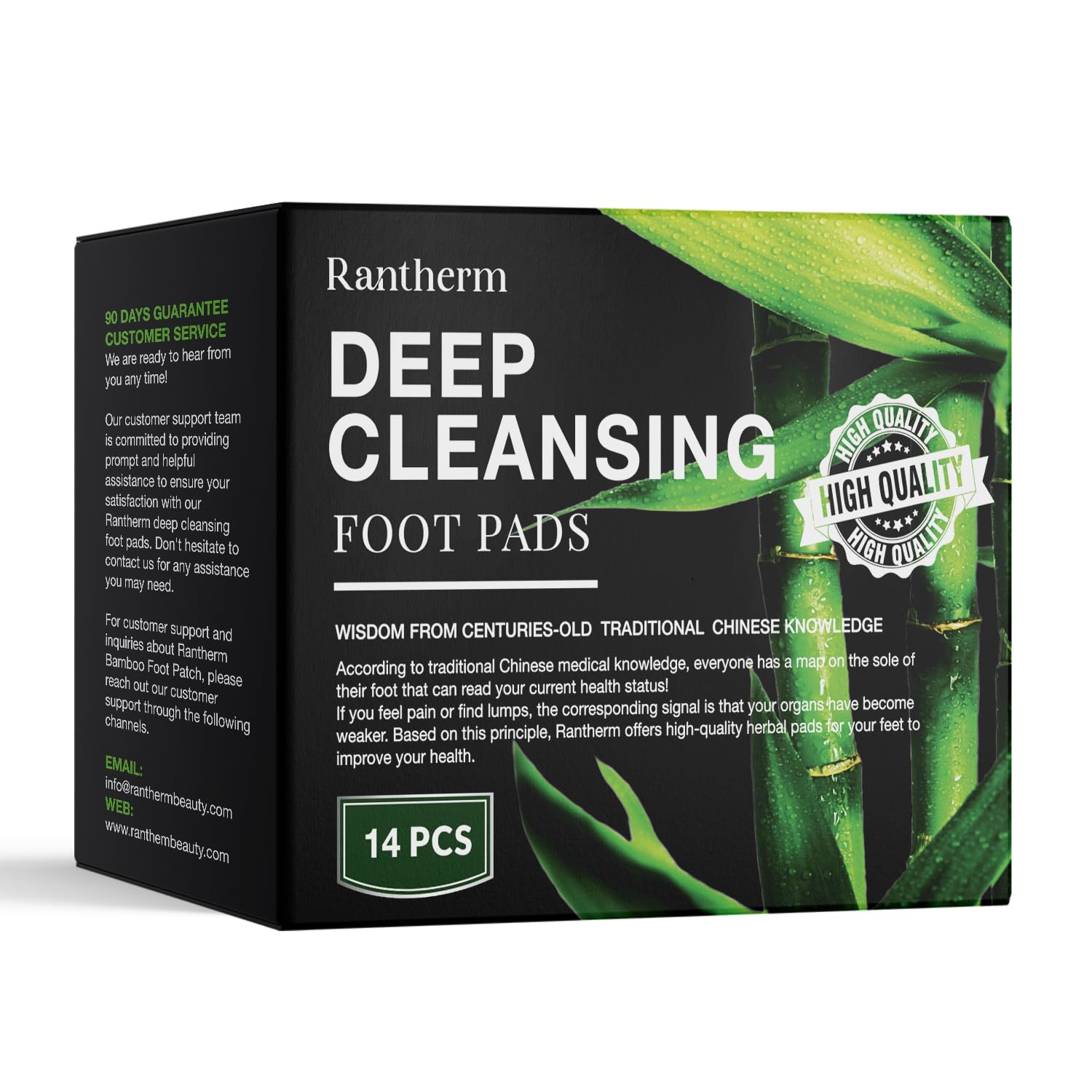 Rantherm front packaging showing 14-pack and product branding benefit easy nightly use