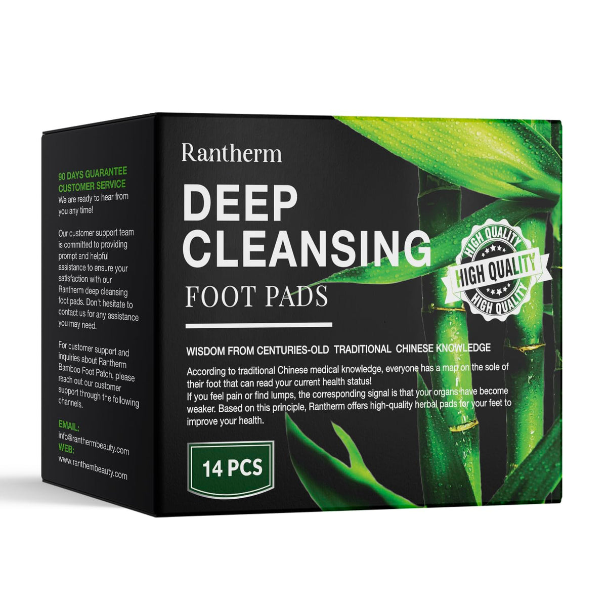 Rantherm front packaging showing 14-pack and product branding benefit easy nightly use