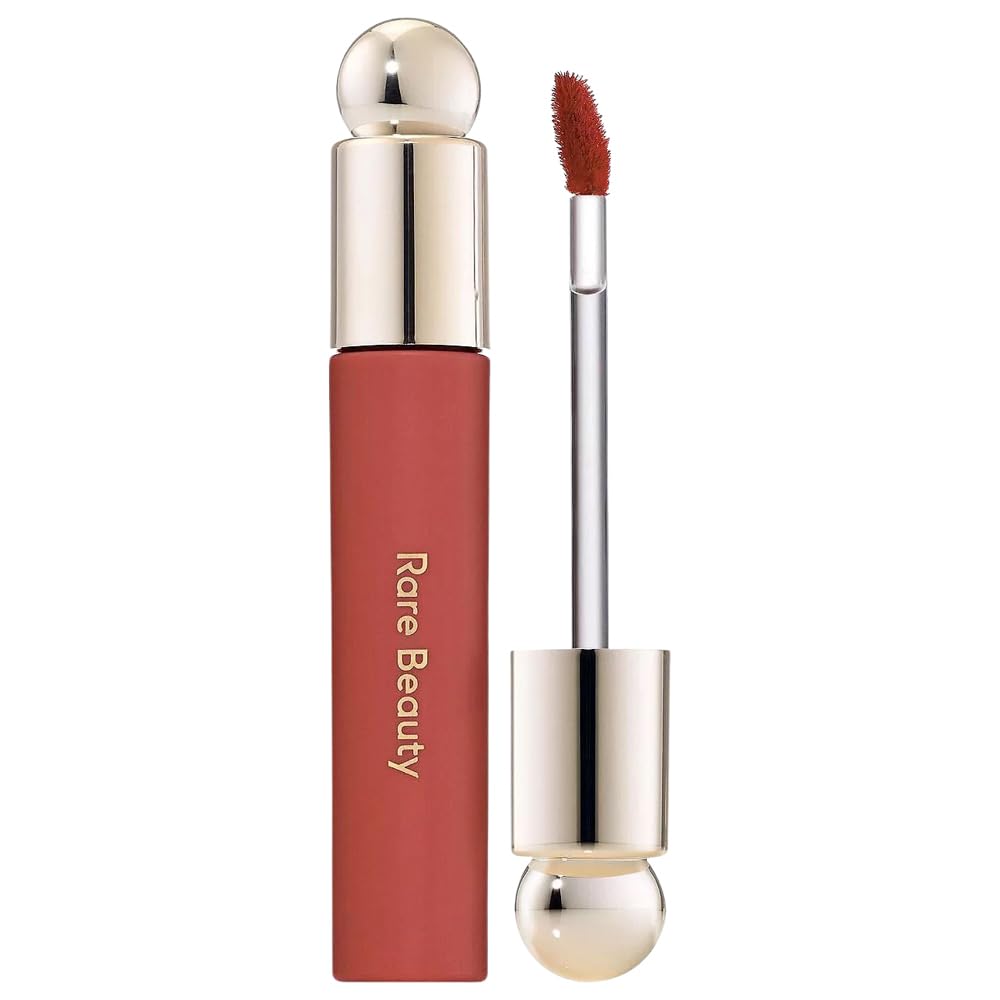Rare Beauty front packaging showing tube and shade serenity for glossy tinted hydration