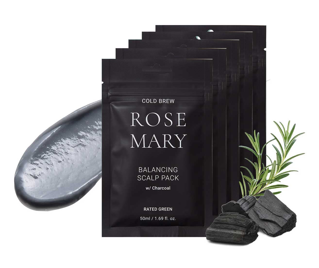 RATED GREEN sachets front packaging showing travel-ready convenience