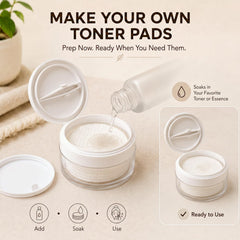 RattanView small tweezers beside jar, enabling clean pad removal and precision