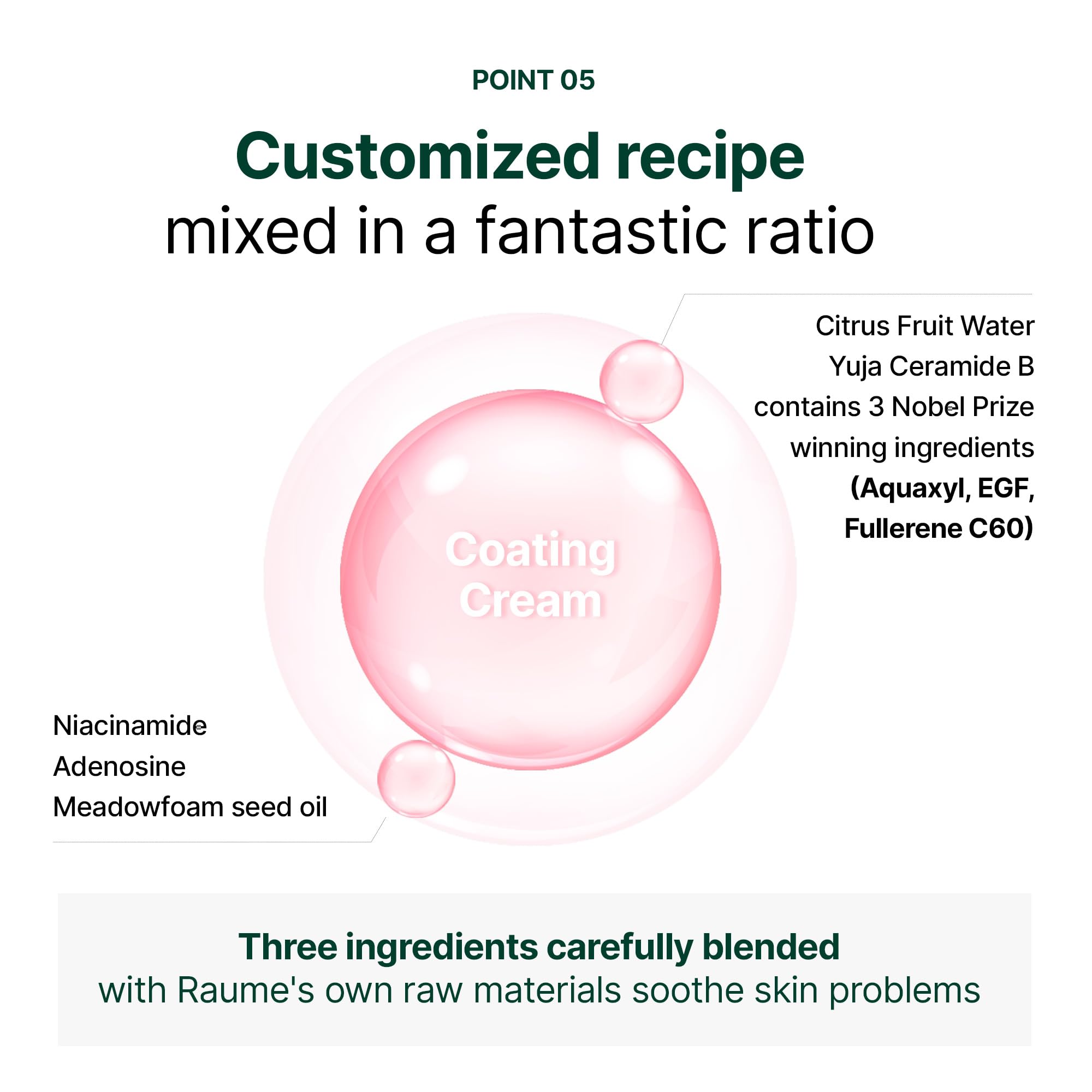 RAUME 50 ml jar next to ruler to show compact travel-friendly size