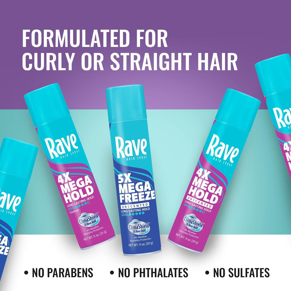 rave four-pack display showing value and backup supply