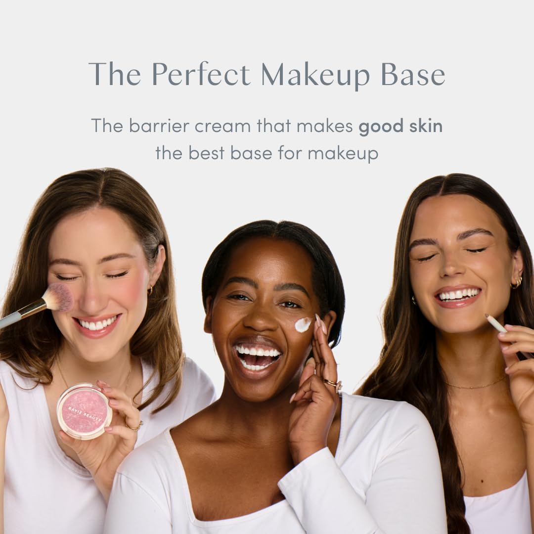 Ravie Beauty applied under foundation showing primer-ready surface and smoother makeup