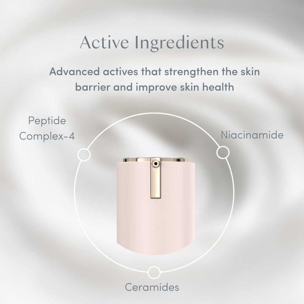 Ravie Beauty cream held in hand to show 1.7 fl oz scale and travel-friendly size