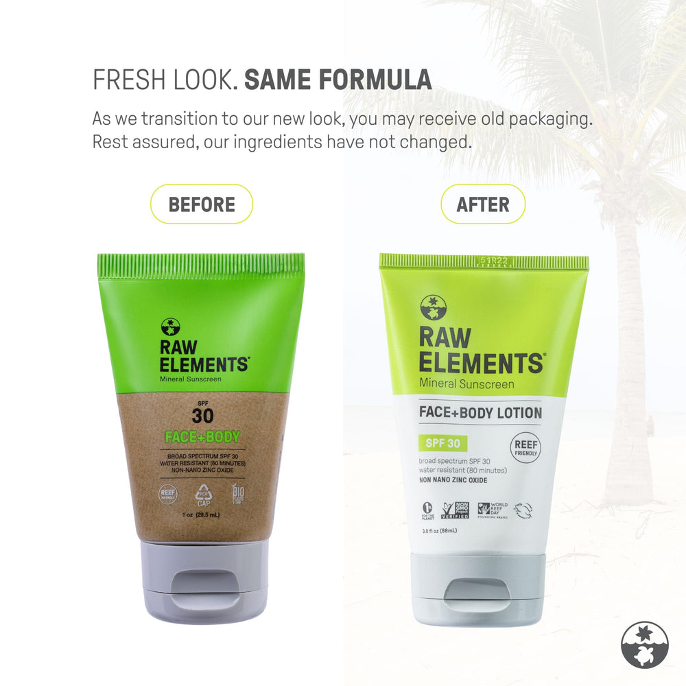 Raw Elements open cap and cream texture showing easy spreadability benefit