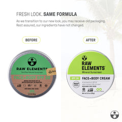 Raw Elements open tin close-up showing creamy mineral texture and easy spreading