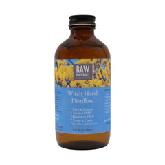RAW MATERIALS front packaging in amber glass bottle showing product identity and purity
