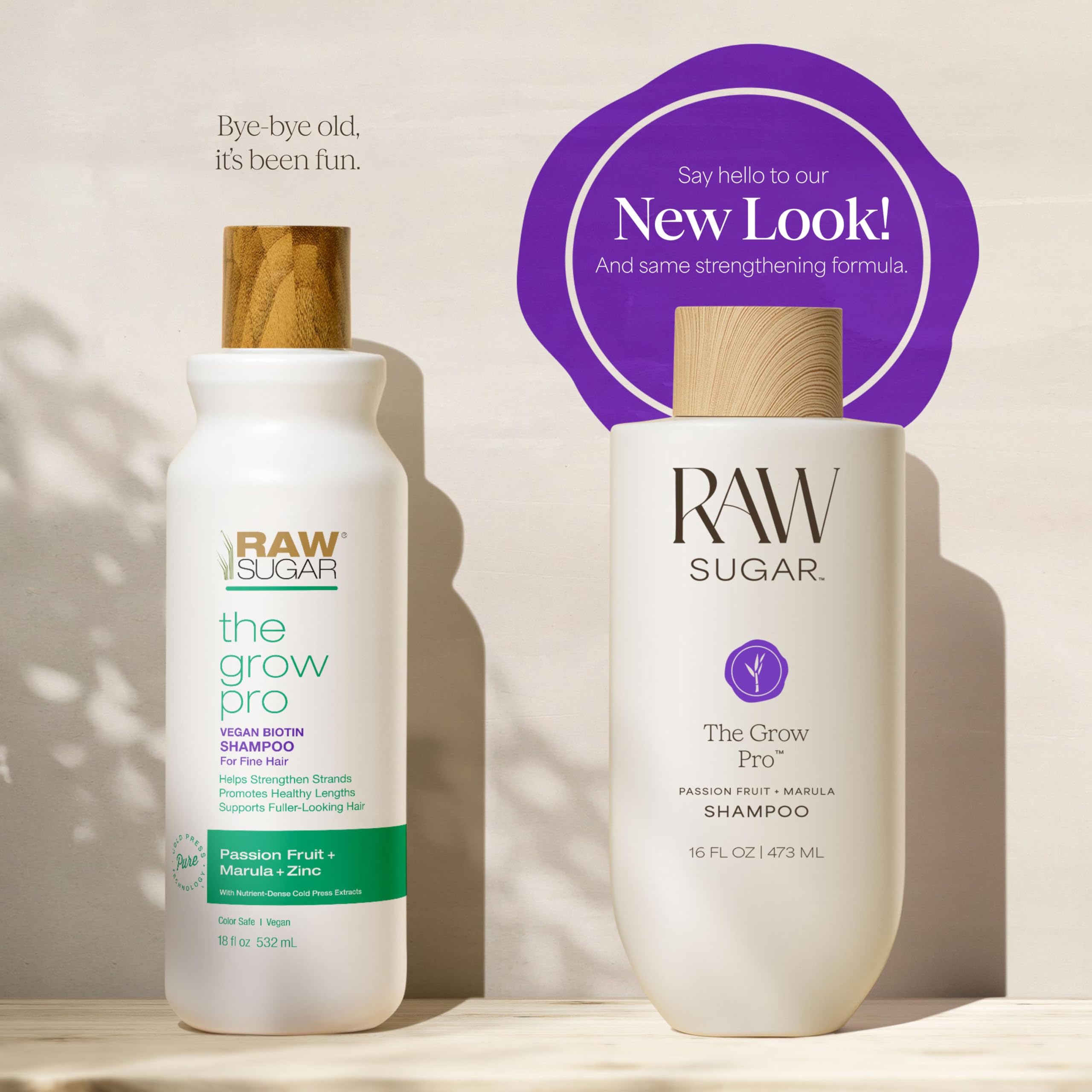 RAW SUGAR finished hair showcase showing smoother, more manageable styled hair