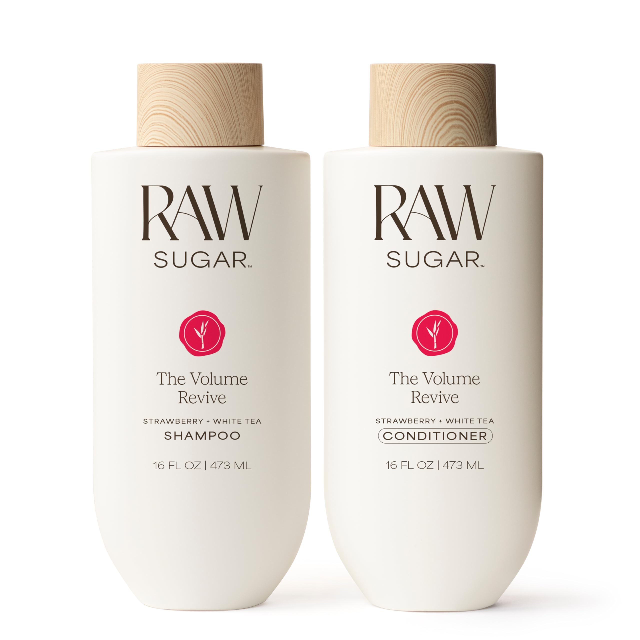 Raw Sugar front packaging showing duo and volumizing benefit