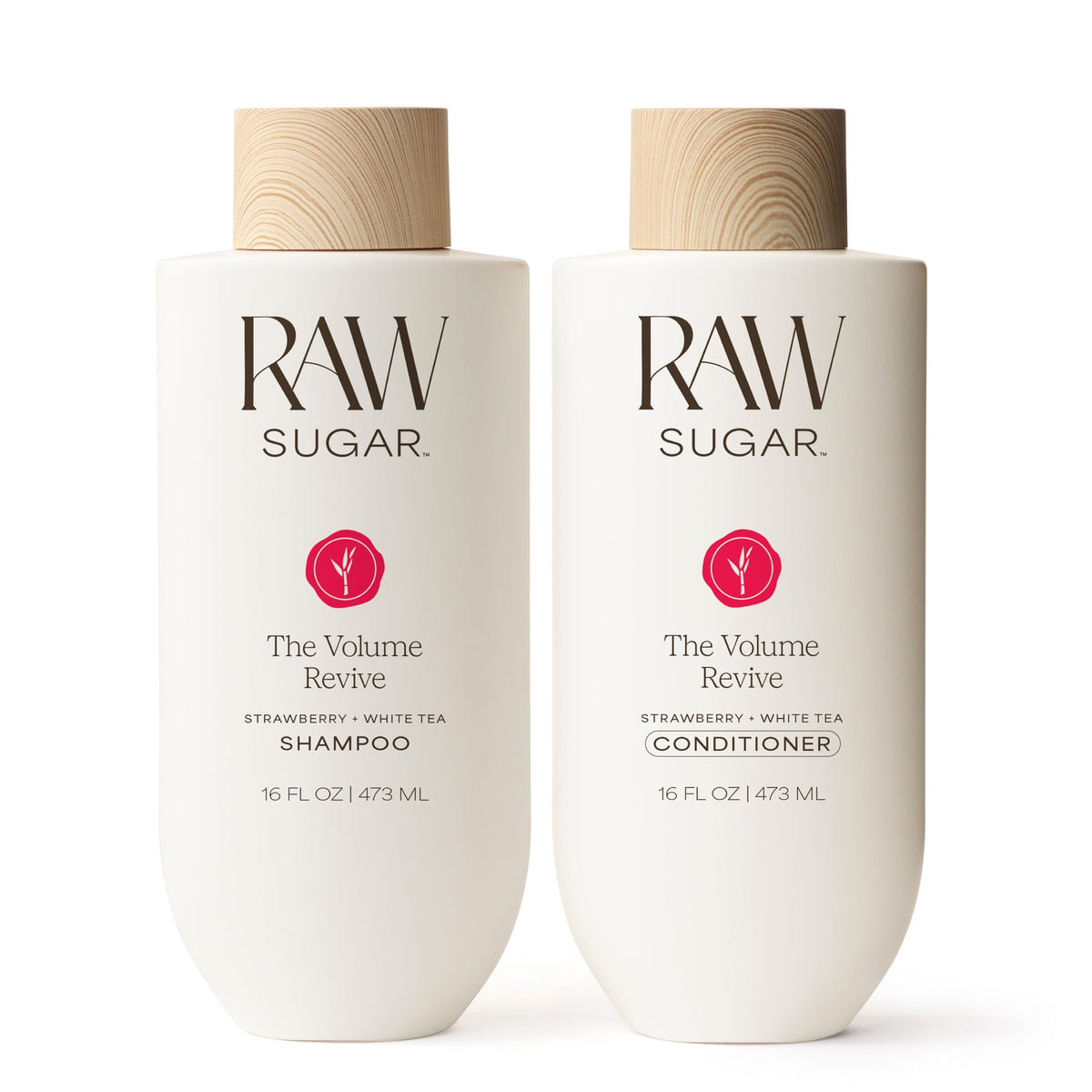 Raw Sugar front packaging showing duo and volumizing benefit
