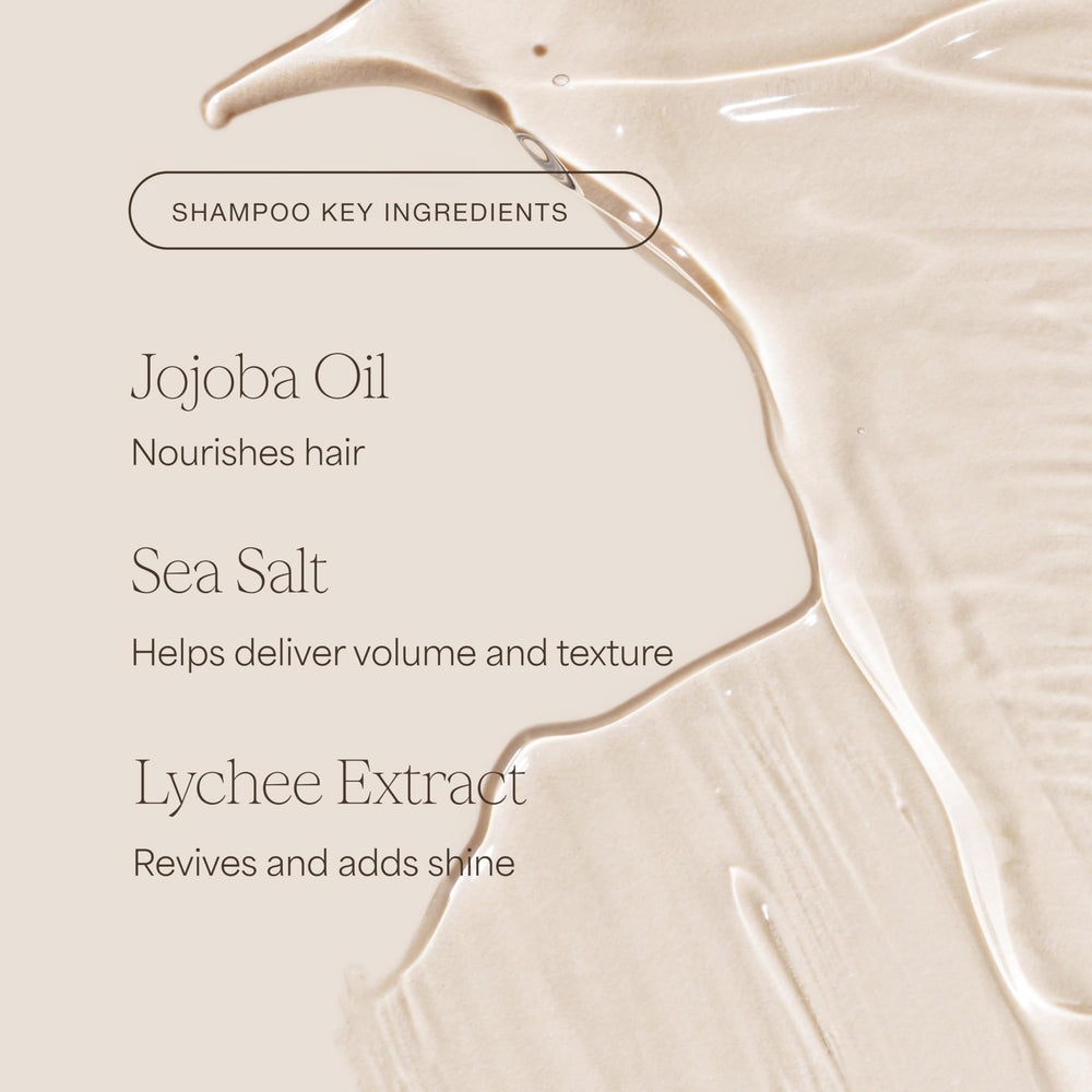 RAW SUGAR conditioner pouring to show lightweight moisturizing benefit