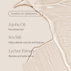 RAW SUGAR conditioner pouring to show lightweight moisturizing benefit