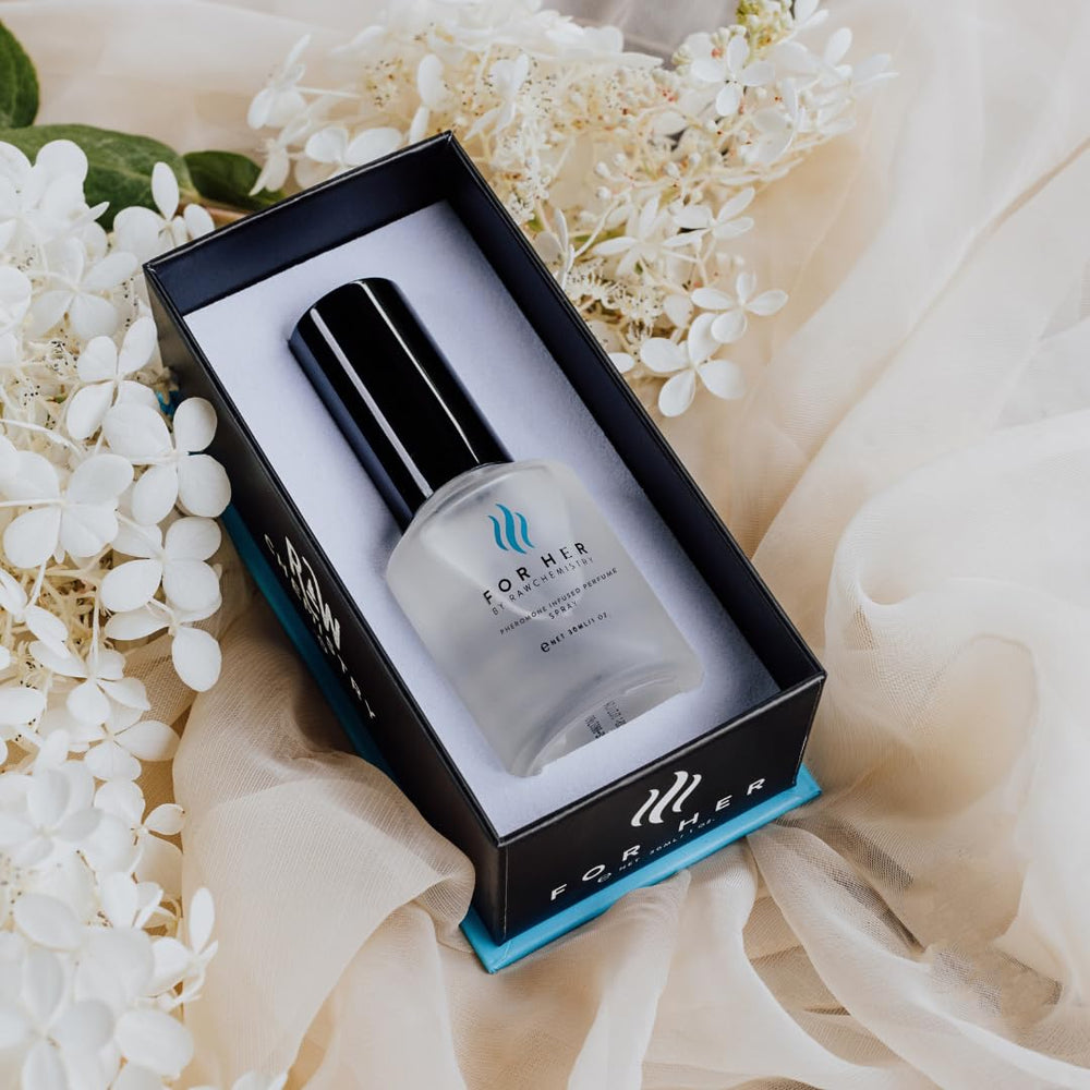 RawChemistry perfume oil applied to wrist showing lasting scent diffusion benefit