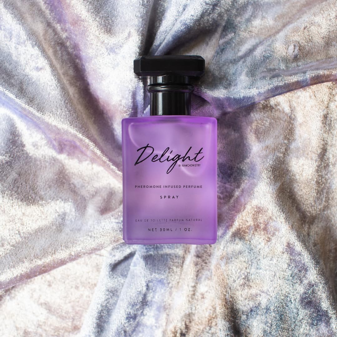 RawChemistry perfume on a dressing table in evening setting suggesting confidence
