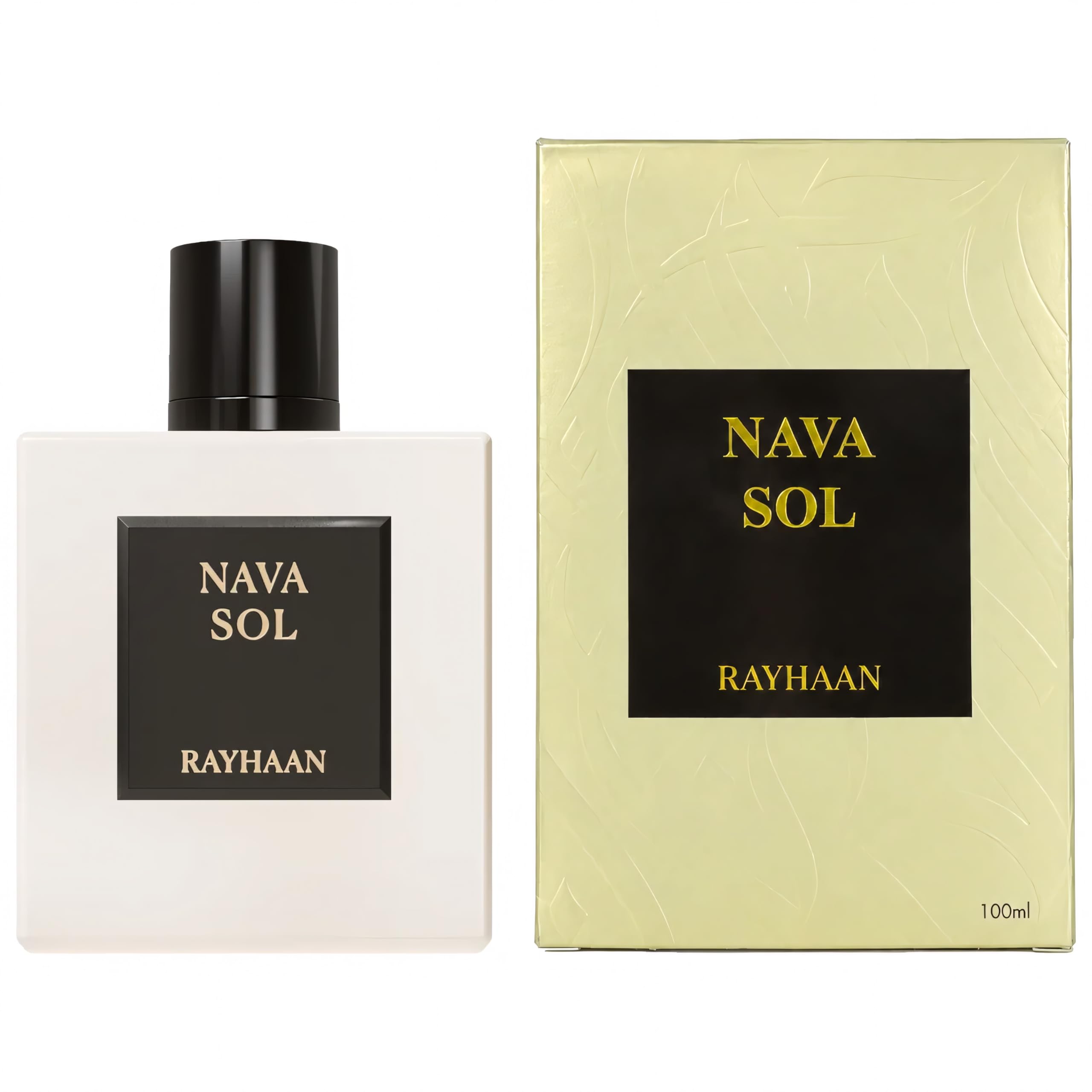 RAYHAAN side profile of Nava Sol bottle highlighting streamlined silhouette and display-ready look