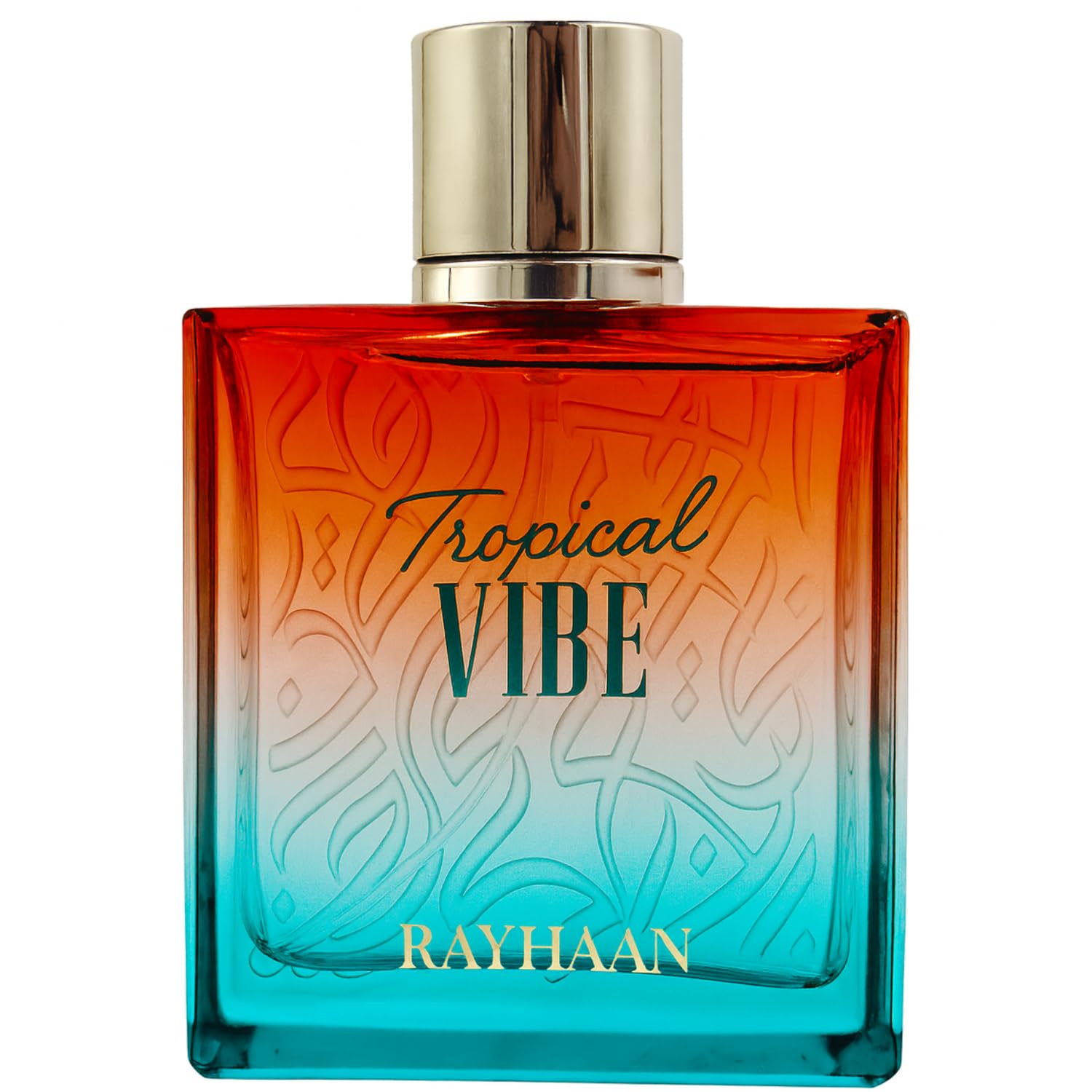 Rayhaan Tropical Vibe front bottle showing clean packaging and wearable appeal