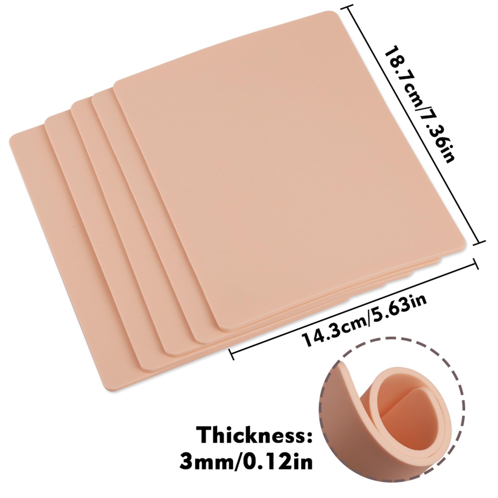 Rayyl close-up of silicone texture demonstrating realistic skin feel benefit