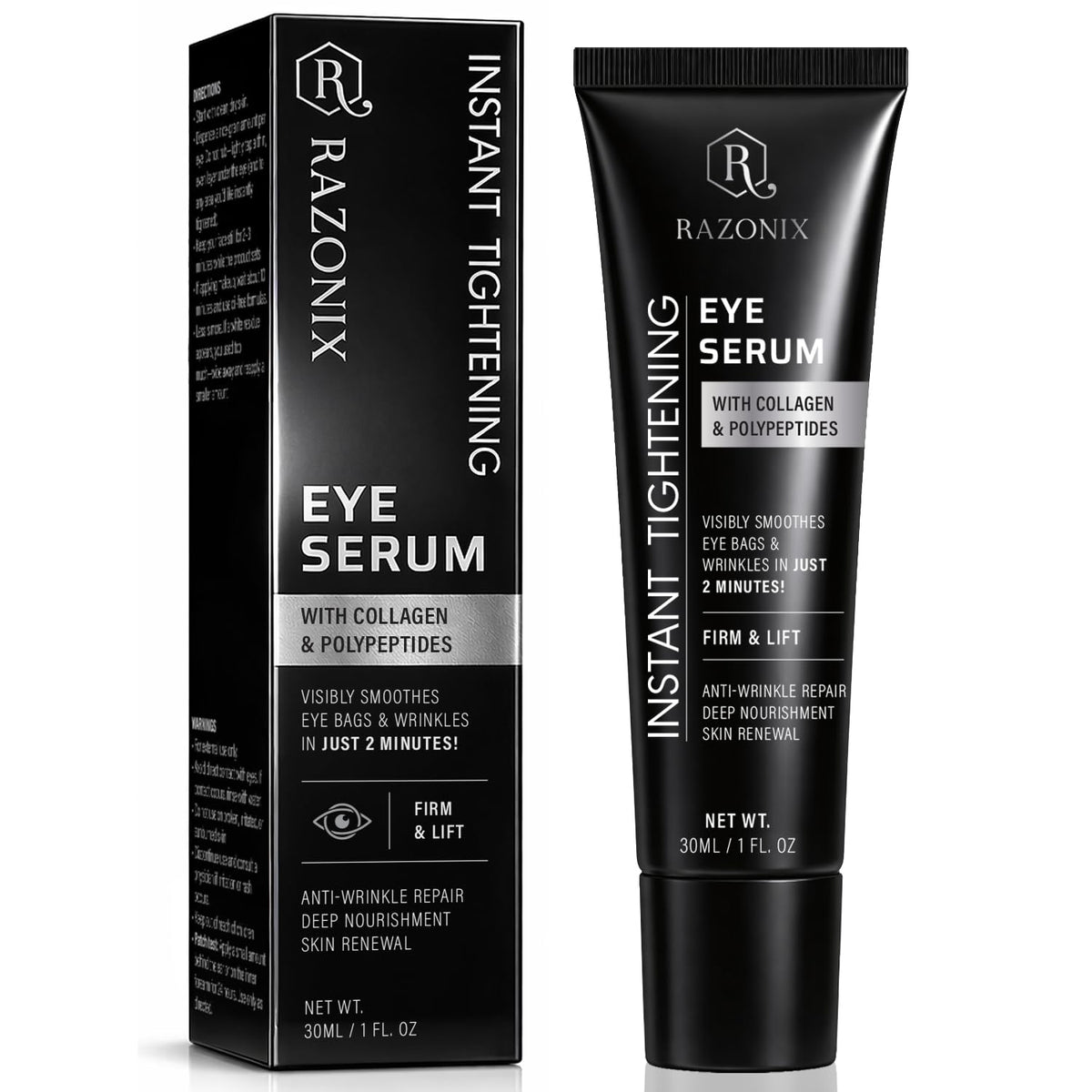 RAZONIX front packaging showing product and quick-lift benefit