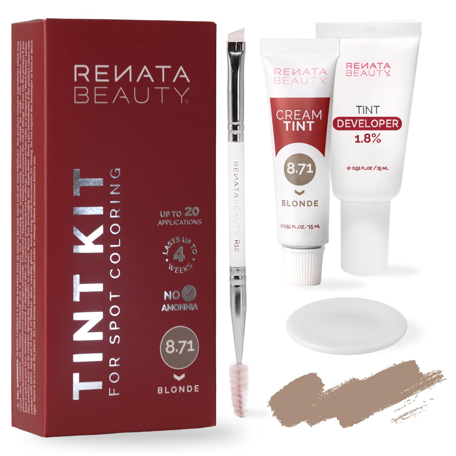 RB RENATA BEAUTY front packaging showing blonde kit and benefits