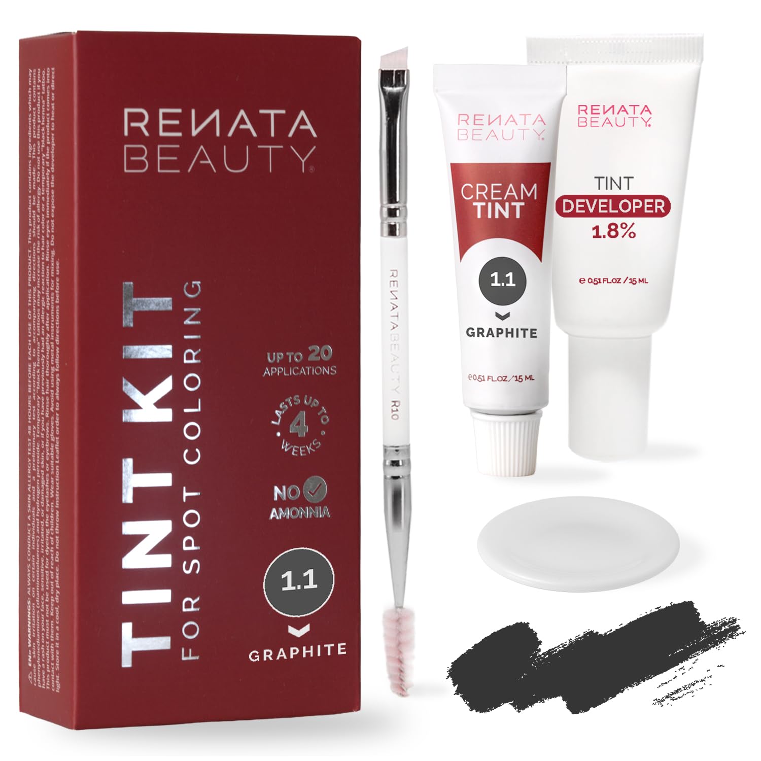RB RENATA BEAUTY front packaging showing compact tint kit and benefits