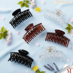 RC ROCHE clip in hand for size comparison showing compact travel-friendly convenience
